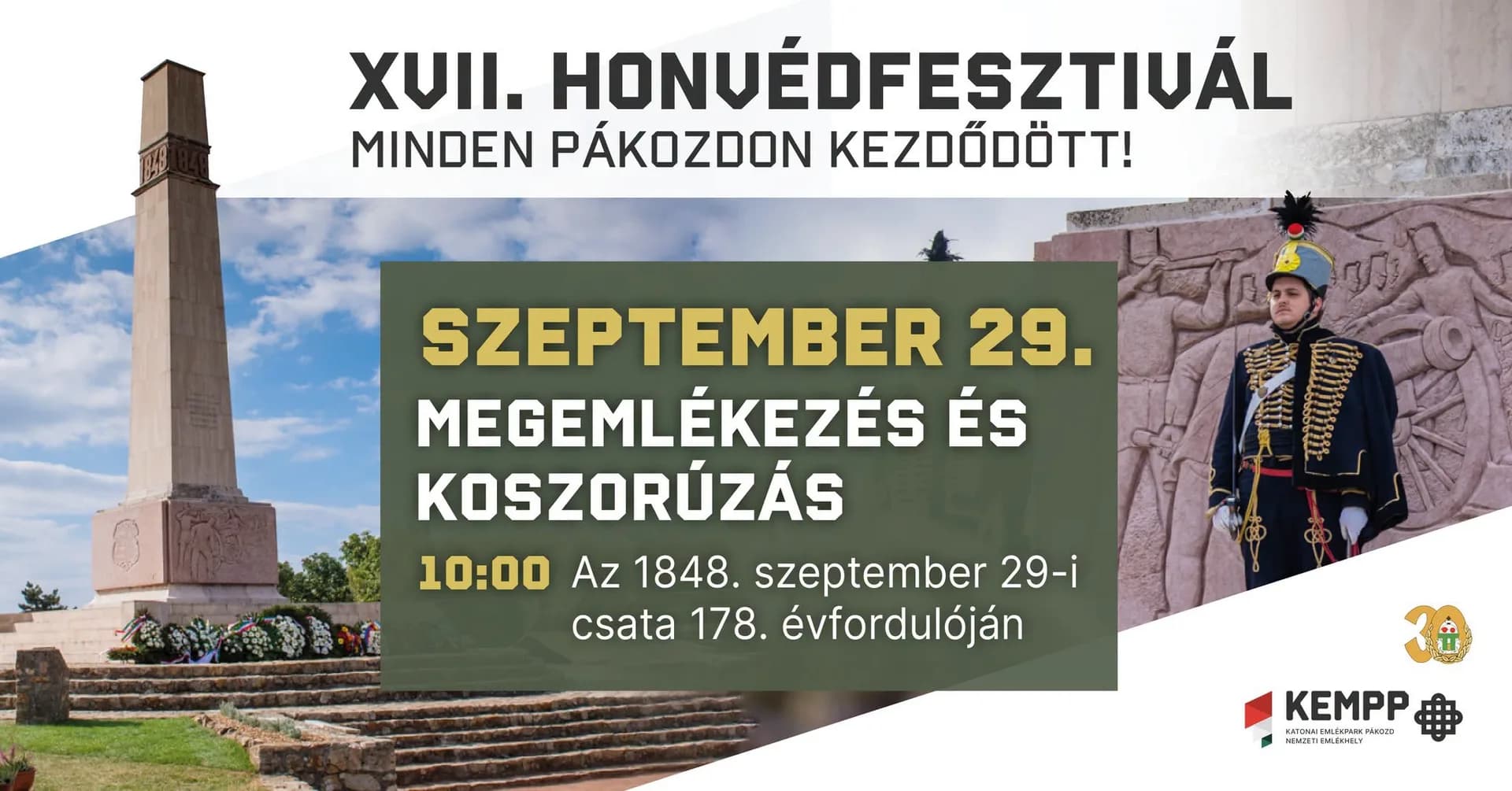 XVII. Honvédfesztivál – Megemlékezés és koszorúzás