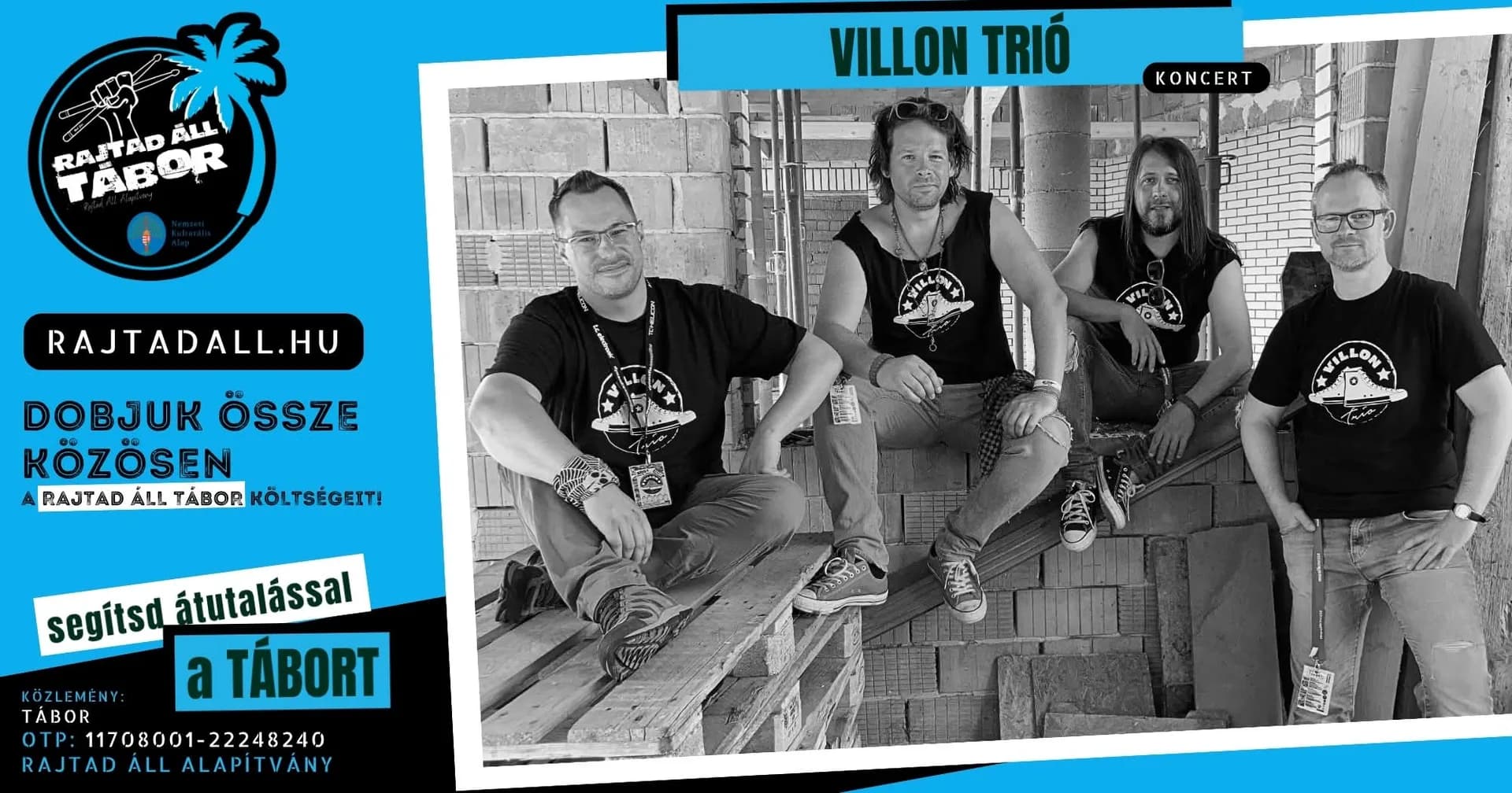 VILLON TRIÓ koncert ★ Agárd ★ Agárden Színpad