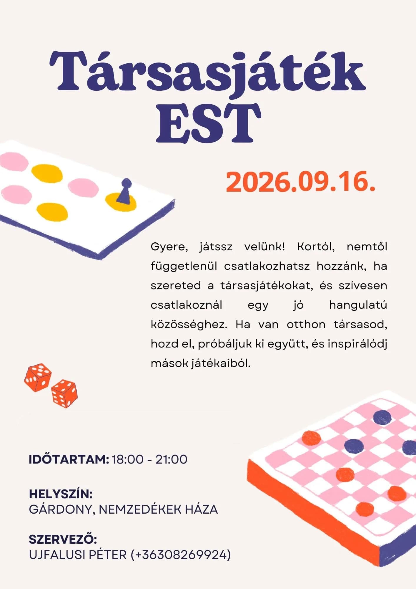 Társasjáték est a Nemzedékek Házában