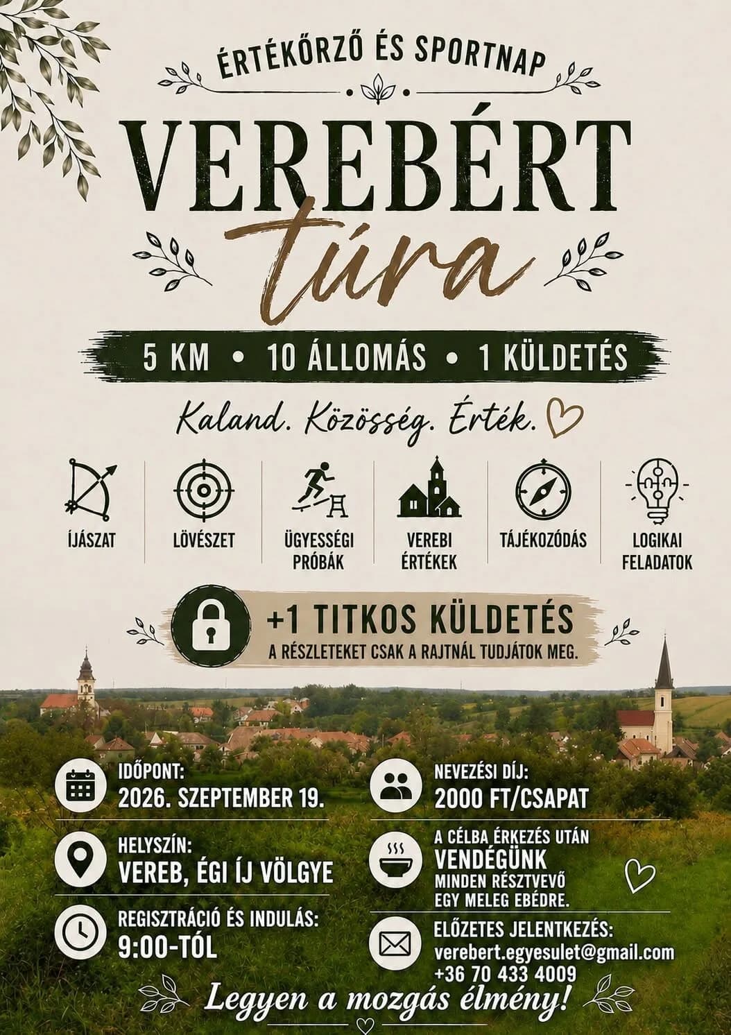 Értékőrző és sportnap – Verebért túra