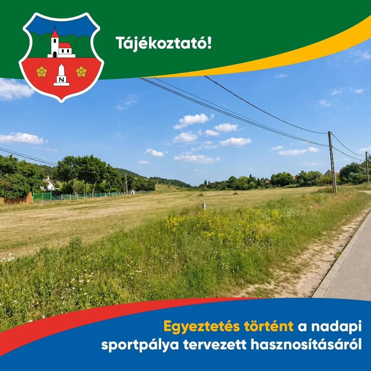 Egyeztetés zajlott a nadapi sportpálya tervezett hasznosításáról
