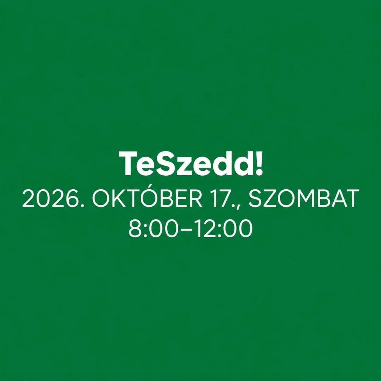 TeSzedd! – Tegyük együtt tisztábbá Nadapot!