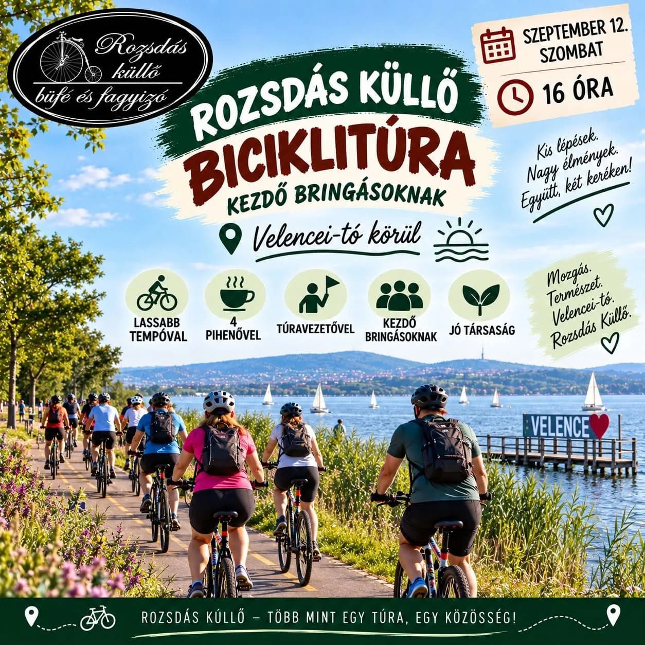 Rozsdás küllő biciklitúra