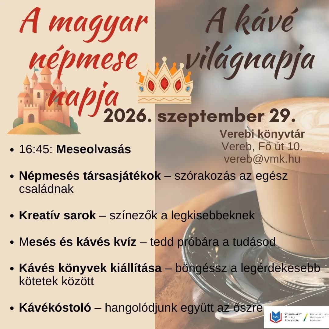 Kávékóstoló, népmesék és közös játék a könyvtárban