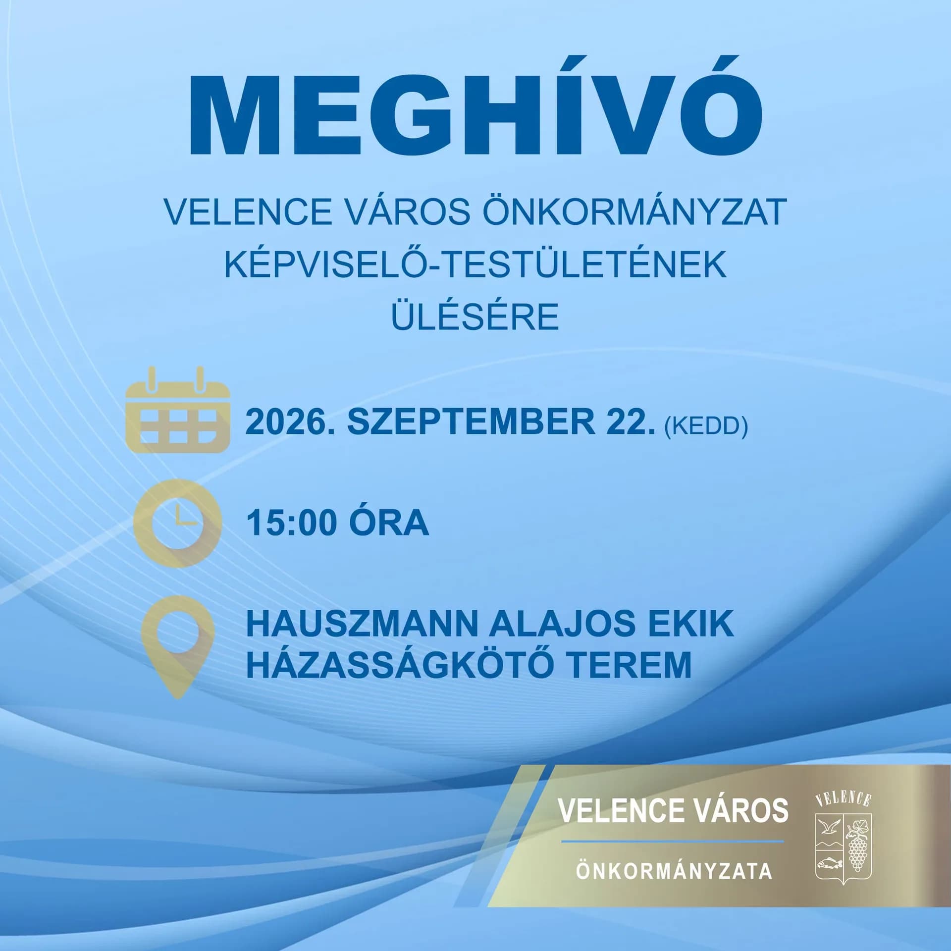 Képviselő-testületi ülés Velencén