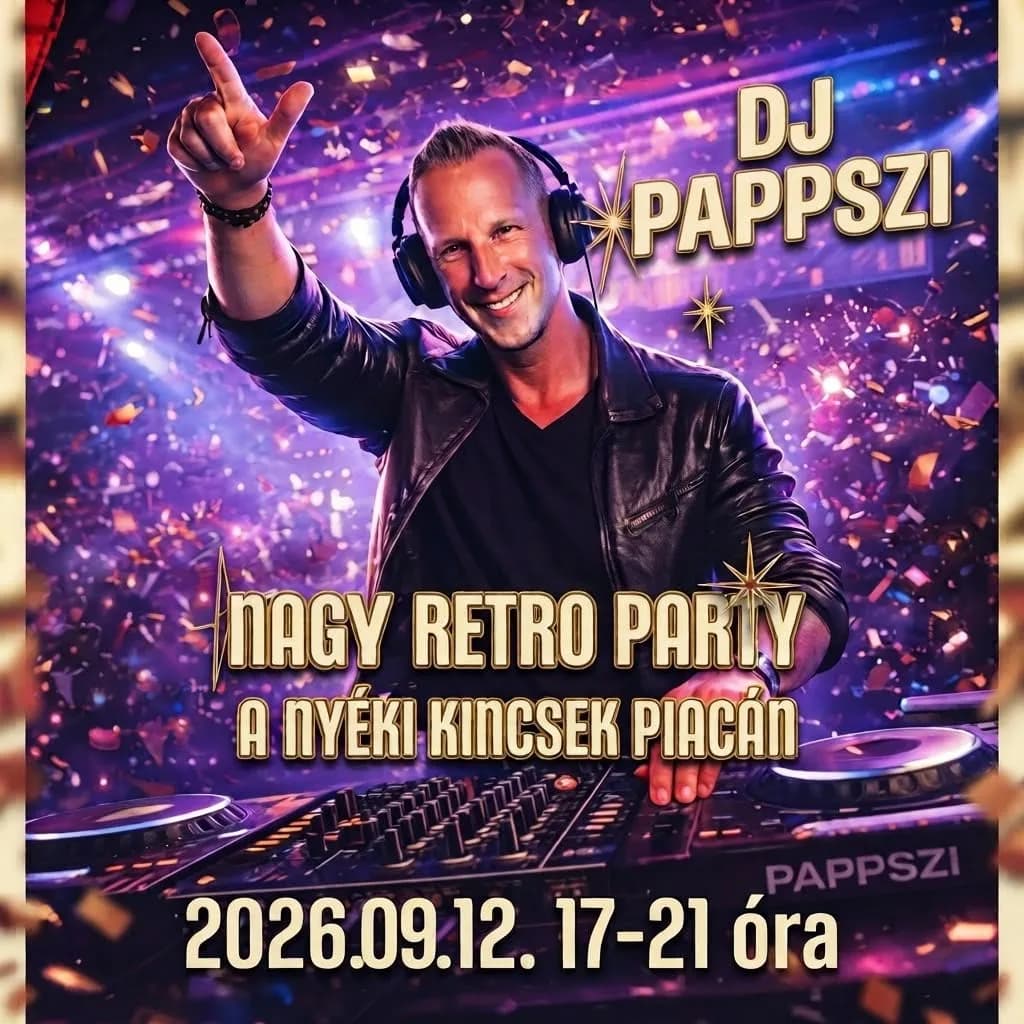 Nagy retro party a Nyéki Kincsek Piacán