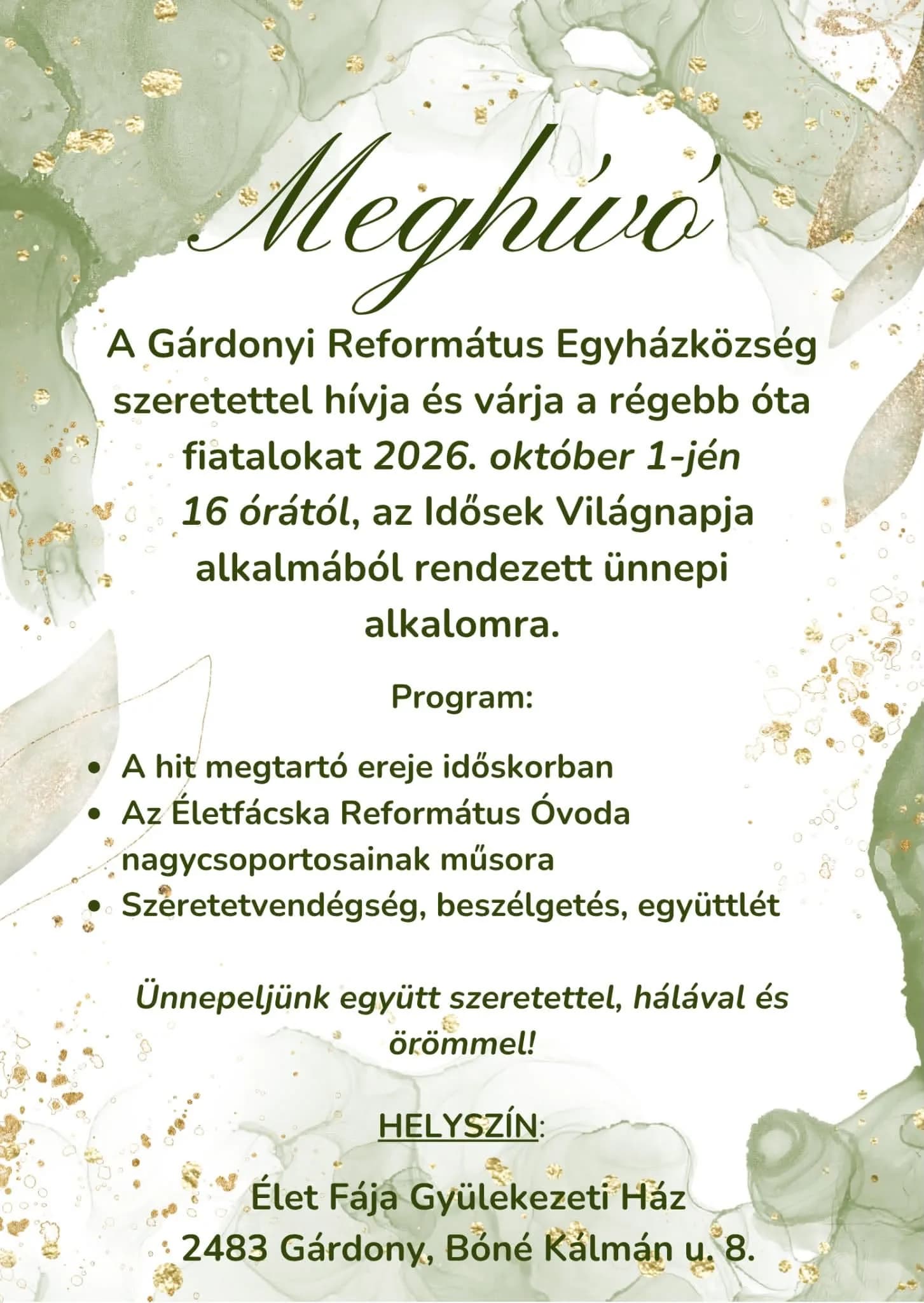„Idős korban is sarjat hajtanak; dús lombúak és zöldek maradnak.” (Zsoltárok 92:15)
