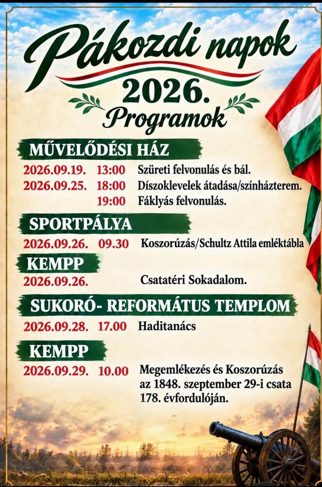Szeretettel várnak minden érdeklődőt a programokra