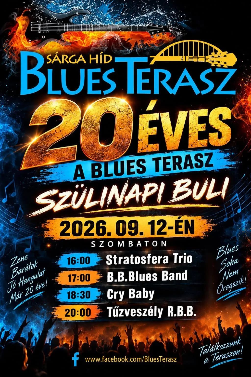 20 éves a Blues Terasz – Ünnepeljünk együtt!