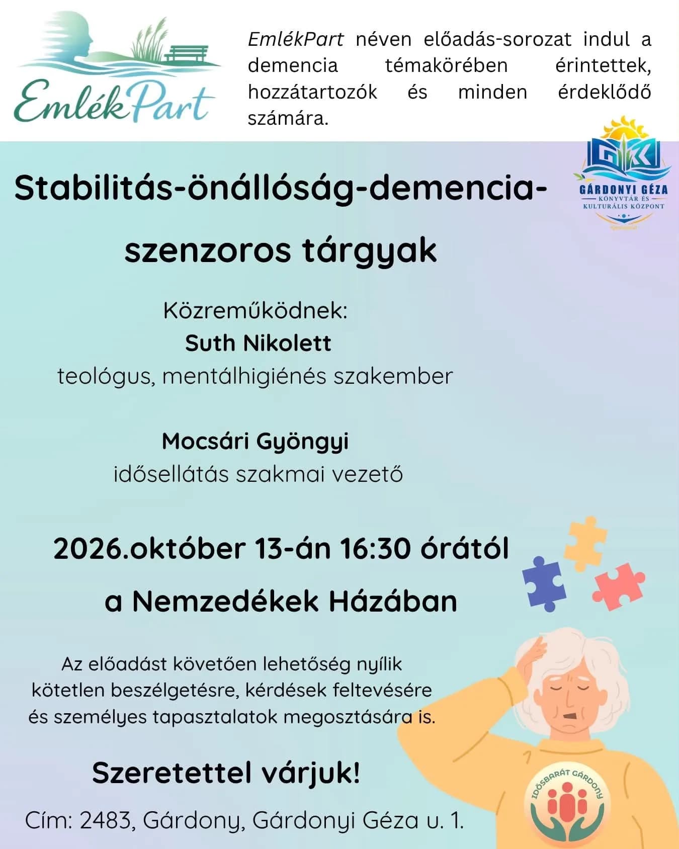 Stabilitás-önállóság-demencia- szenzoros tárgyak