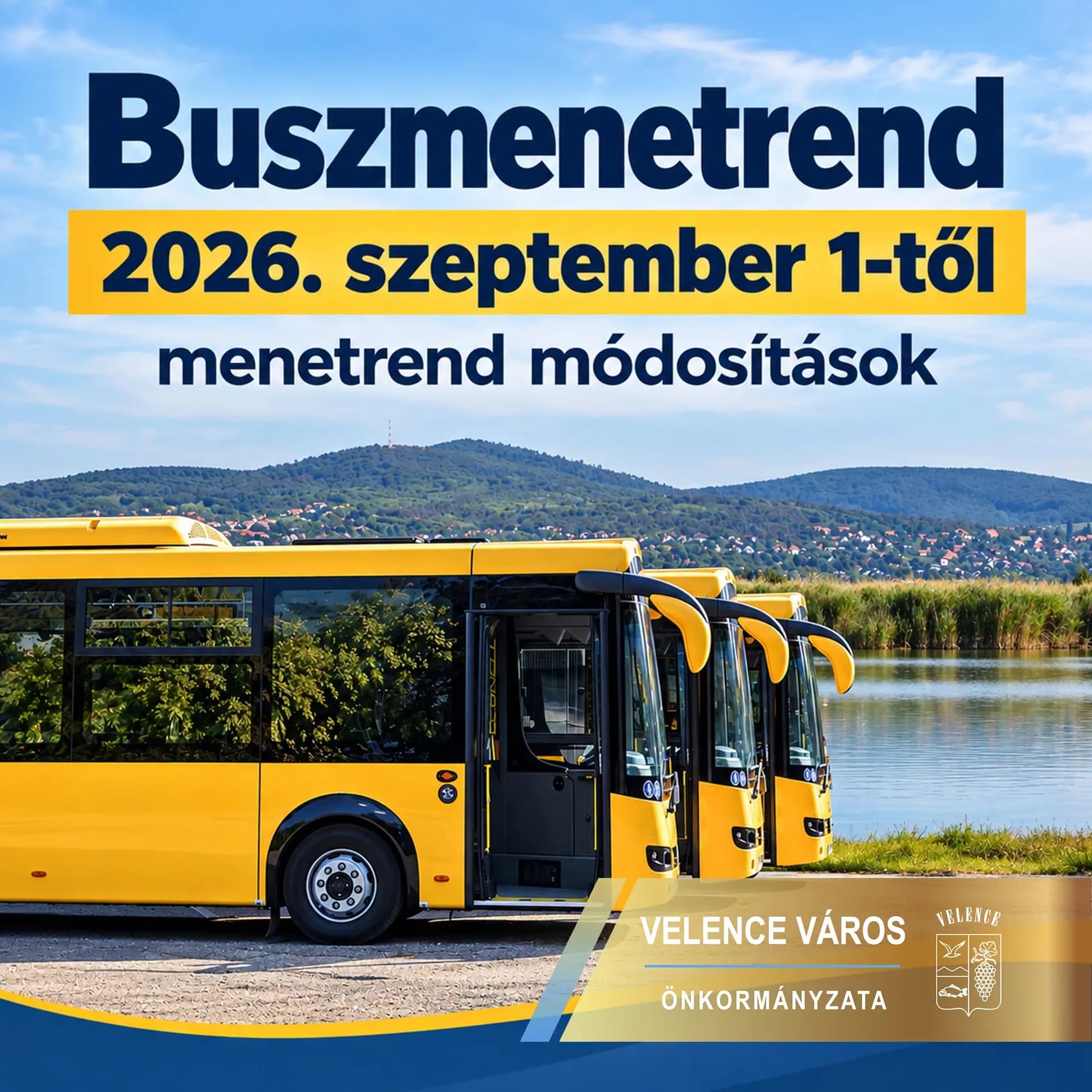 Változott a helyközi buszok menetrendje Velence térségében