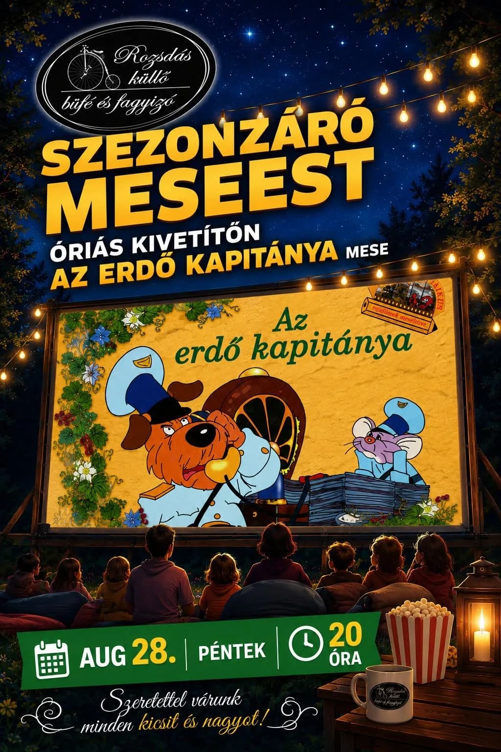 Meseest a Rozsdás küllő büfé és fagyizóban