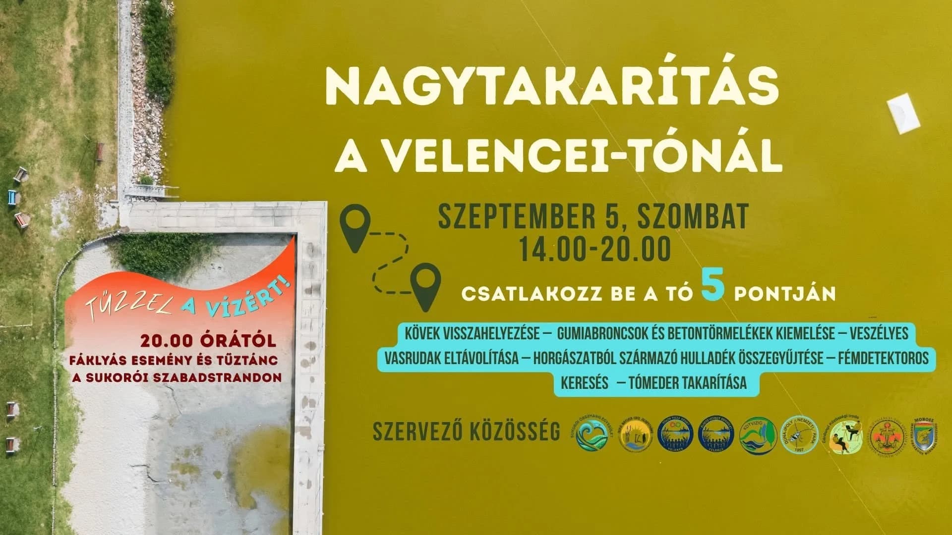 Nagytakarítás a Velencei-tóban!