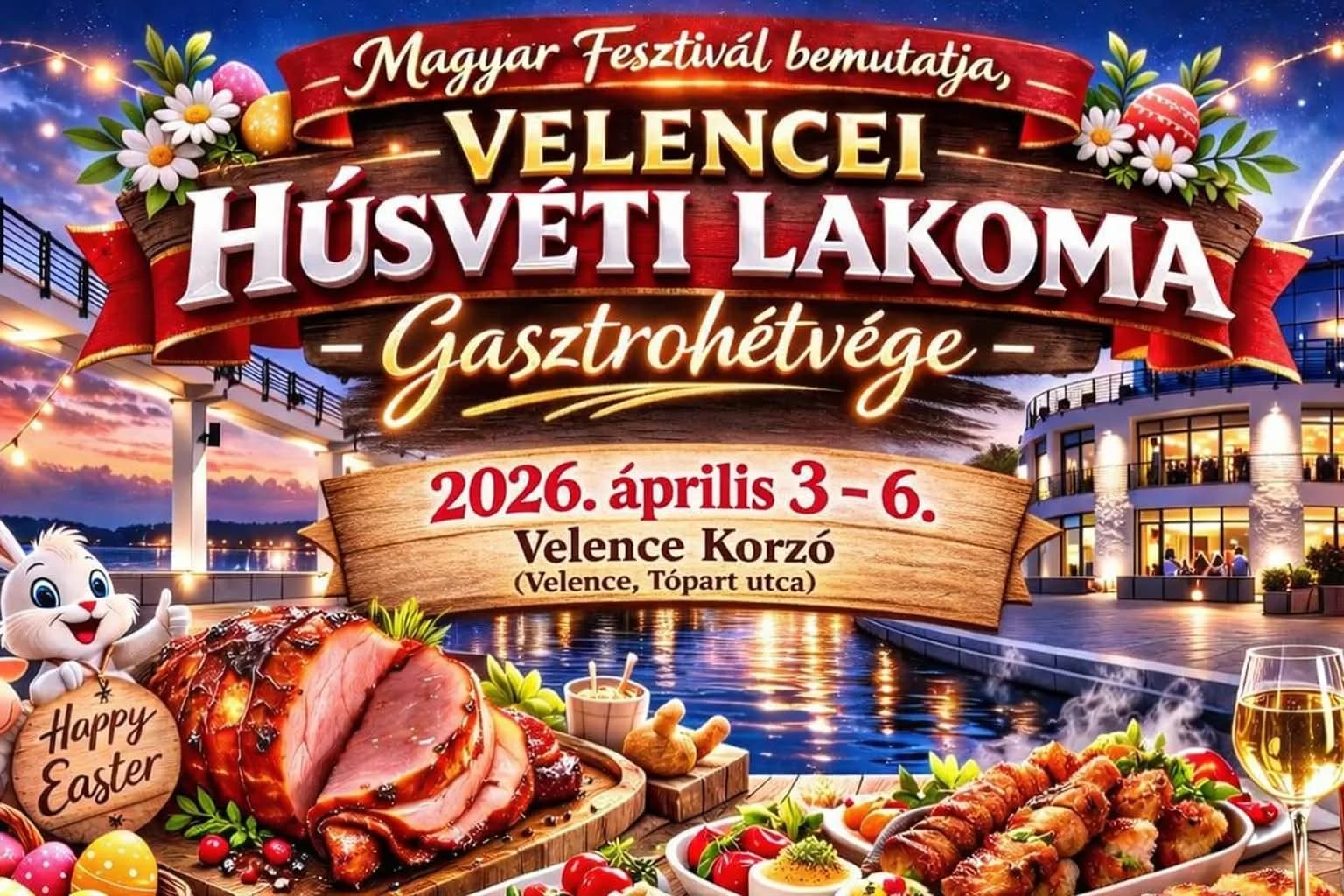 VELENCEI HÚSVÉTI LAKOMA április 3–6.