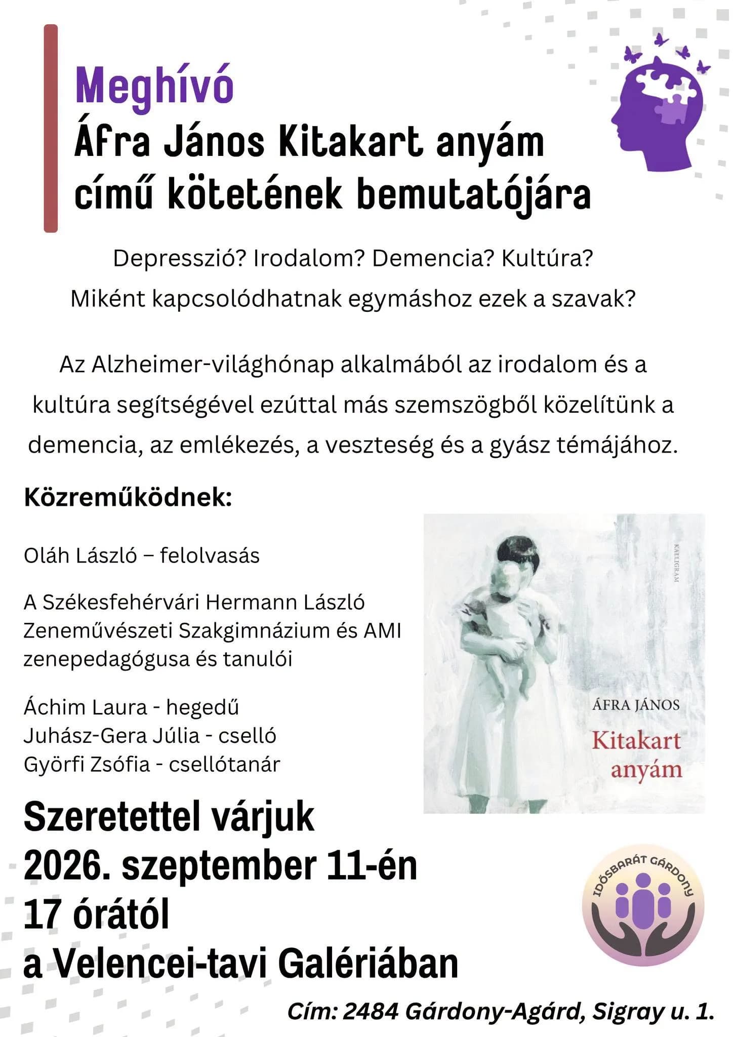 Irodalmi találkozás Áfra Jánossal