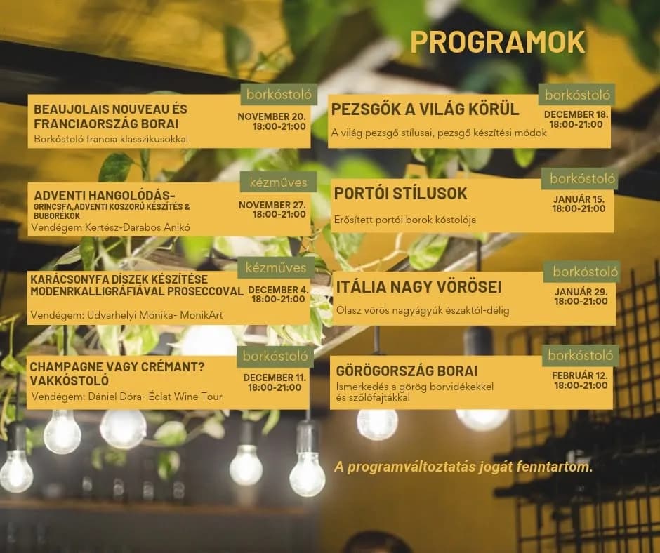 Megérkezett a Bortéka nyolcadik szezonjának programja