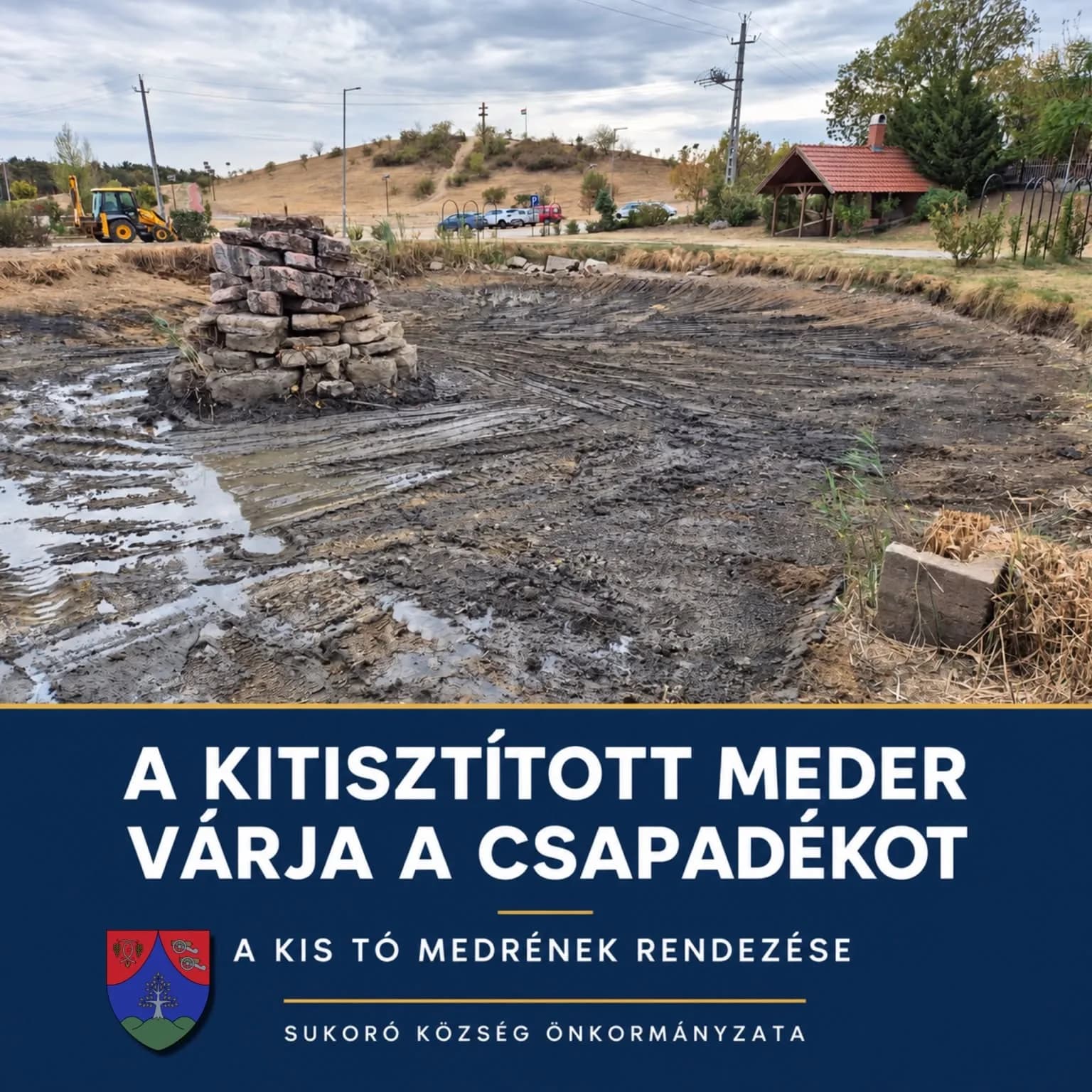 Megtisztították és rendezték a sukorói kis tó medrét