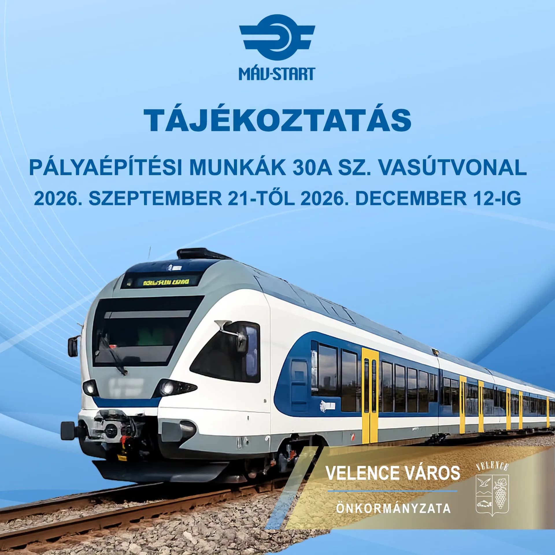 Pályaépítési munkák a 30a számú vasútvonalon