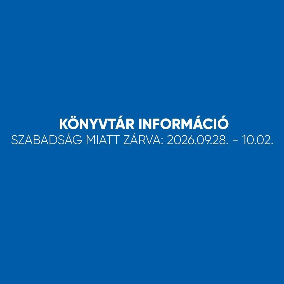 Ideiglenesen zárva tart a nadapi könyvtár