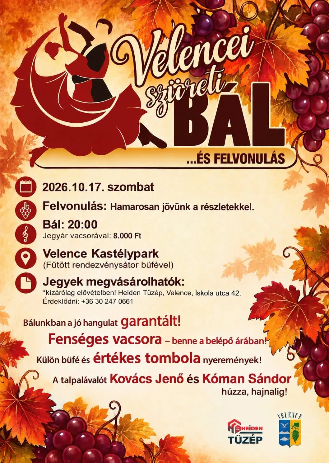 Szüreti felvonulás és bál Velencén