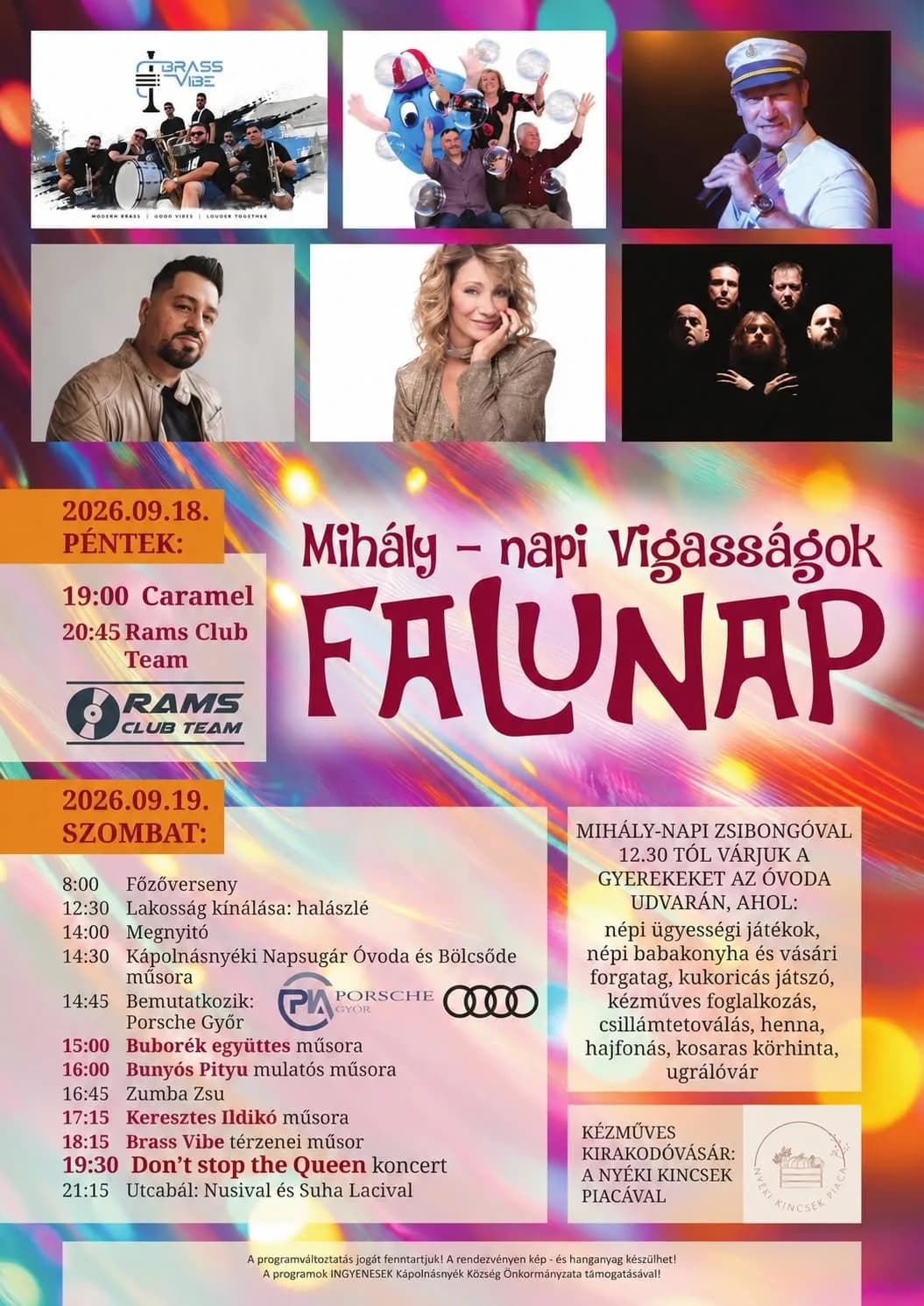 Mihály-napi Vigasságok – Falunap Kápolnásnyéken