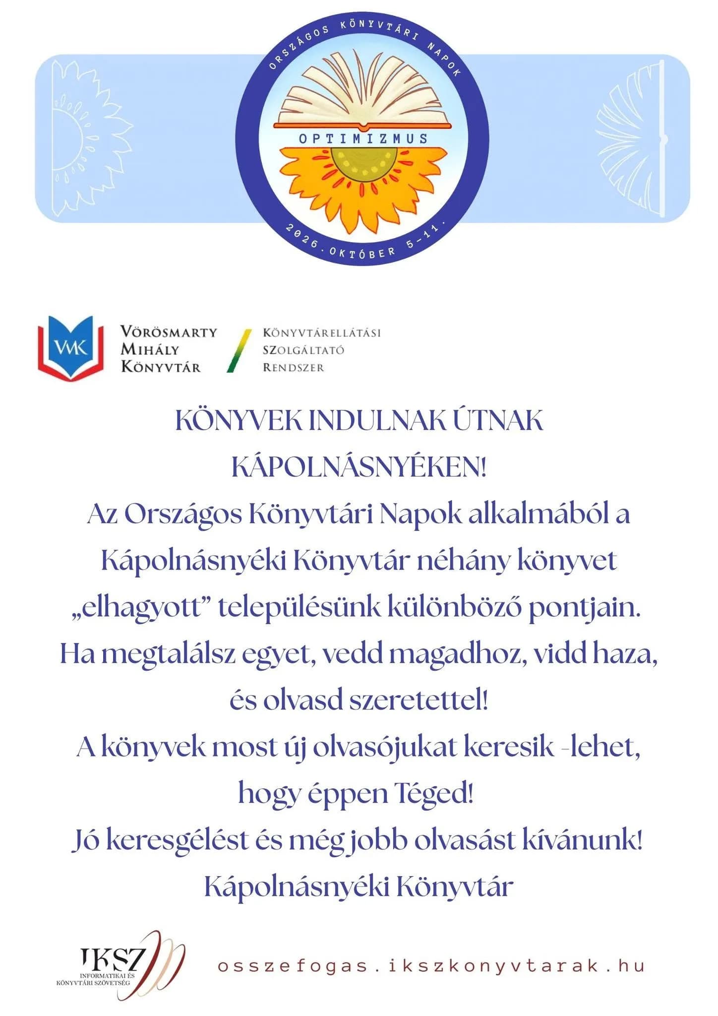 Pénteken zárva tart a könyvtár