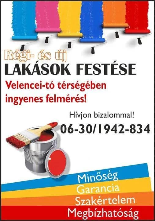 Szobafestés Velencei-tó térségében